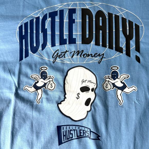 Hastamuerte Hustle Daily Get Money T-shirt Men’s L - Skater Streetwear Casual - Picture 5 of 12
